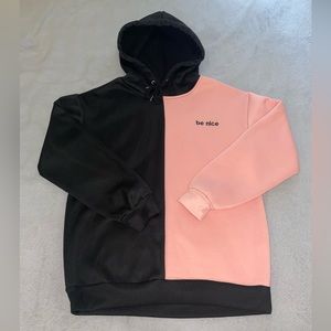 “Be Nice” Colorblock Hoodie